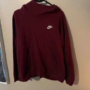 Burgundy Nike Hoodie